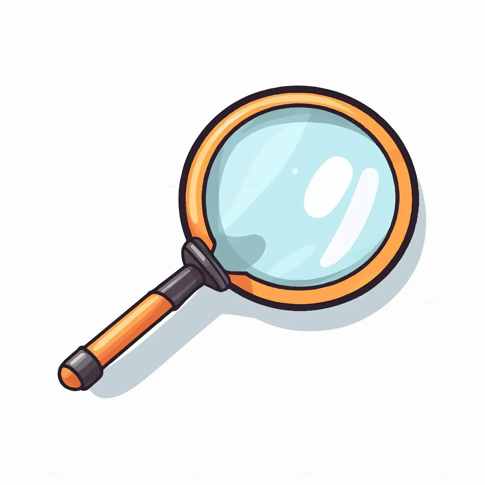 Cartoon Magnifier Vector Illustration Design — free download from Dotvec