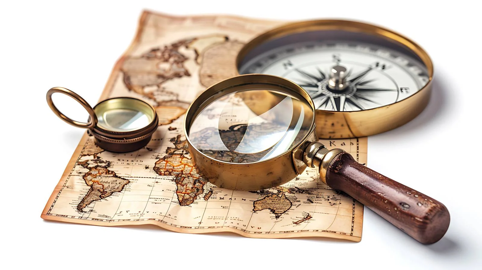 Exploration Tools on World Map — free download from Dotvec