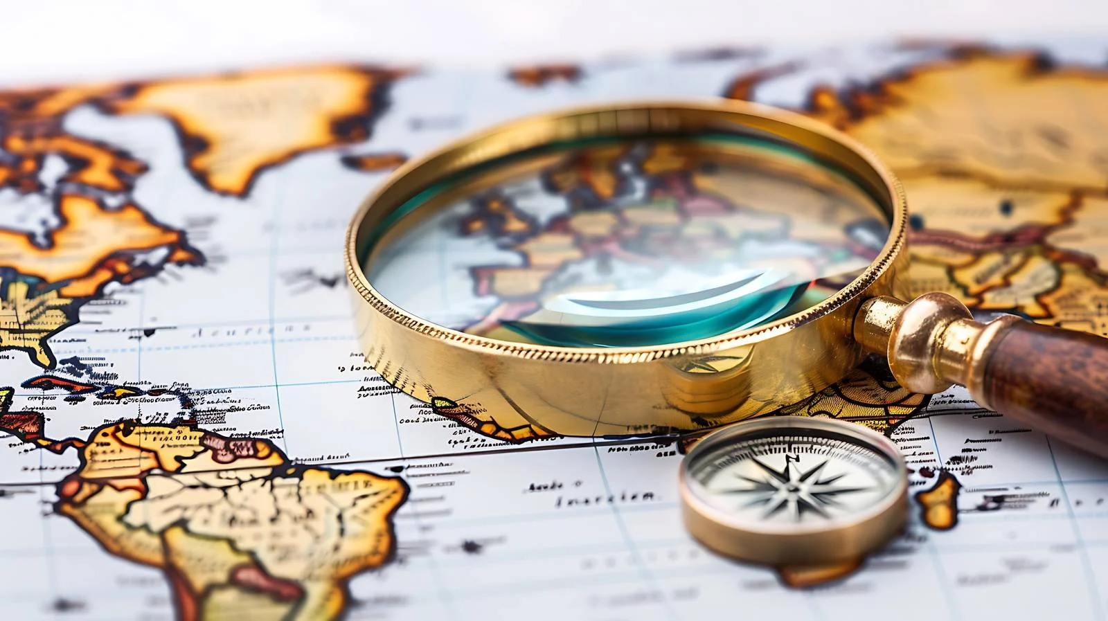 Exploration Tools on World Map — free download from Dotvec