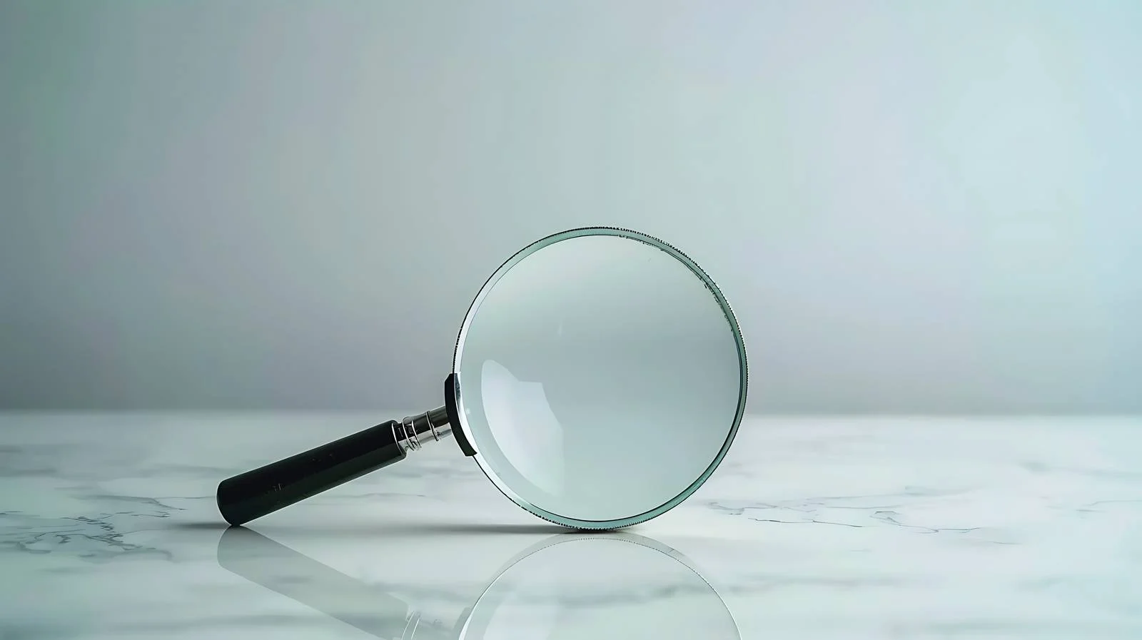 Magnifying Glass on White Table — free download from Dotvec