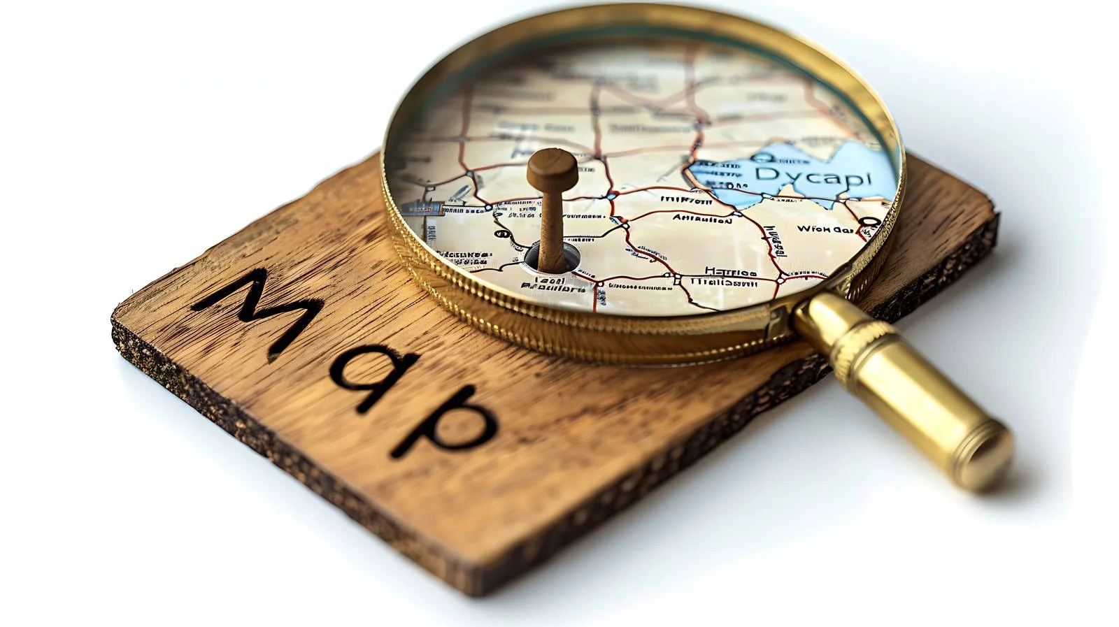 Magnifying Glass and Map Exploration — free download from Dotvec
