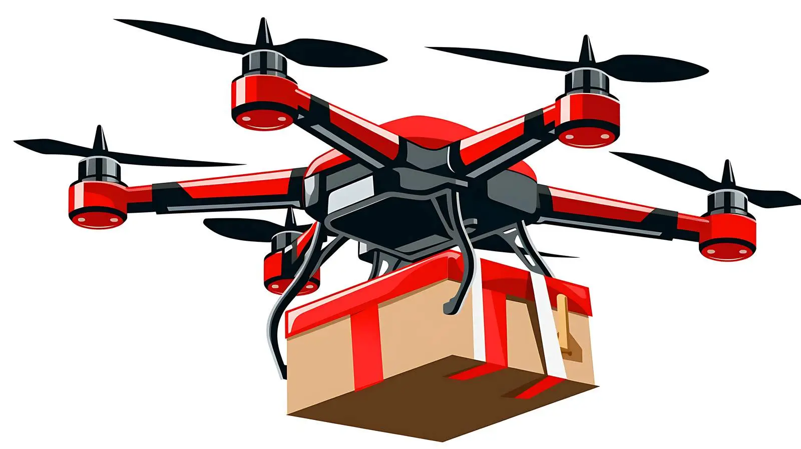 Mail Delivery Drone Pictograph Illustration — free download from Dotvec