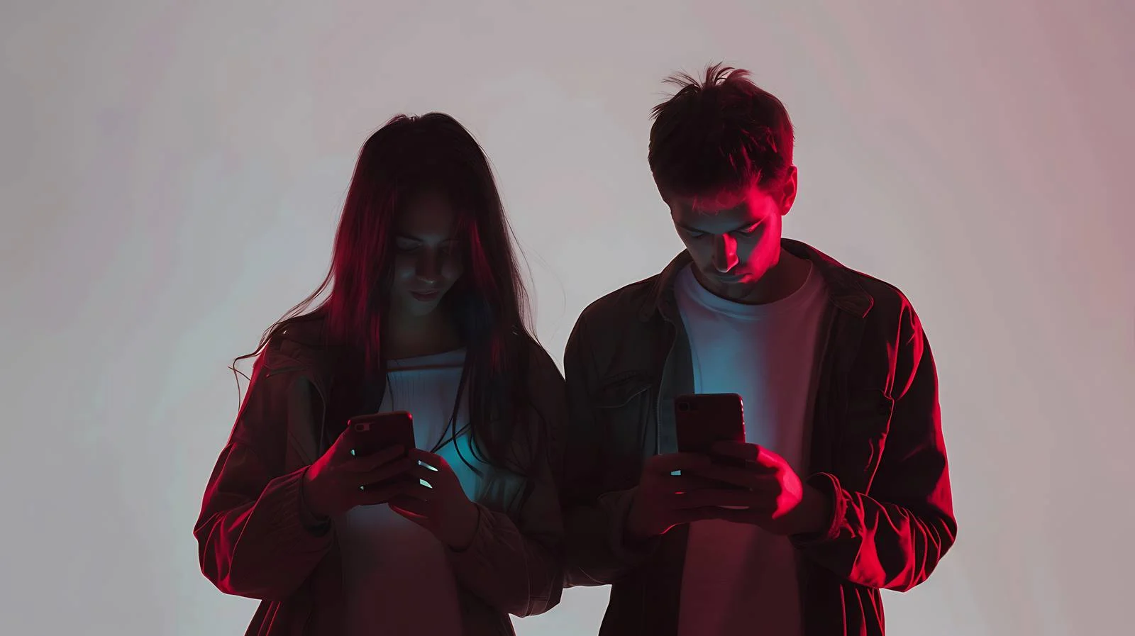 Nighttime Friends Smartphone Interaction — free download from Dotvec