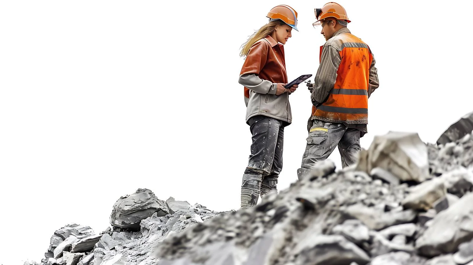 Quarry Workers Discussion on Site — free download from Dotvec