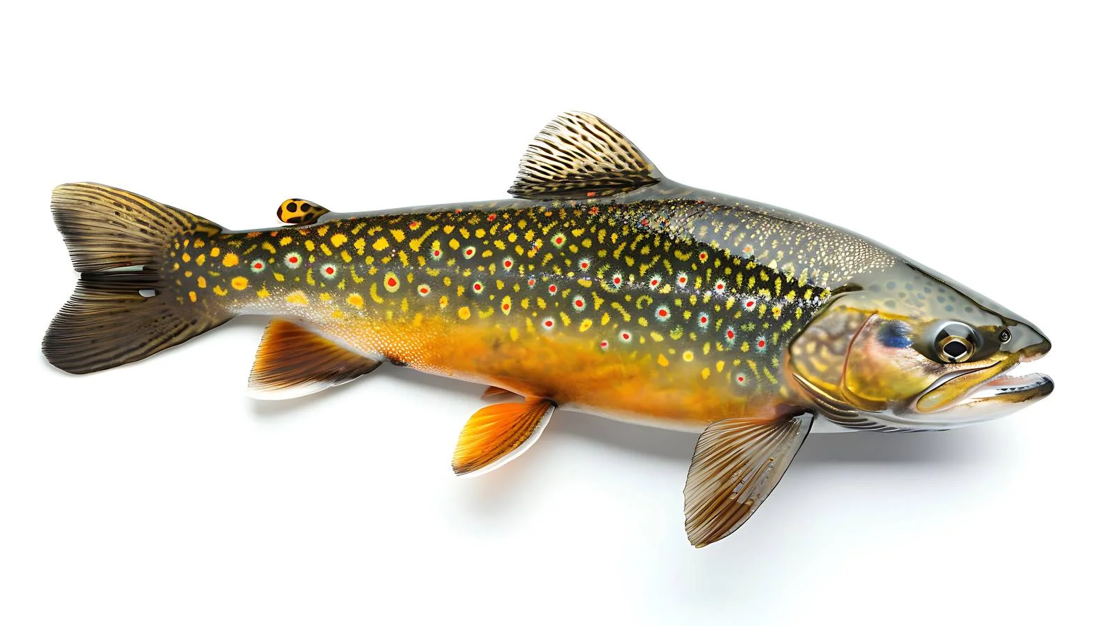 Vibrant Male Brook Trout in Spawning Colors — free download from Dotvec