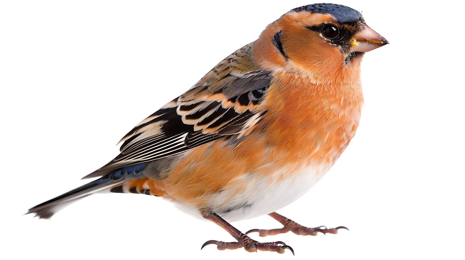 Male Chaffinch Isolated on White Background — free download from Dotvec