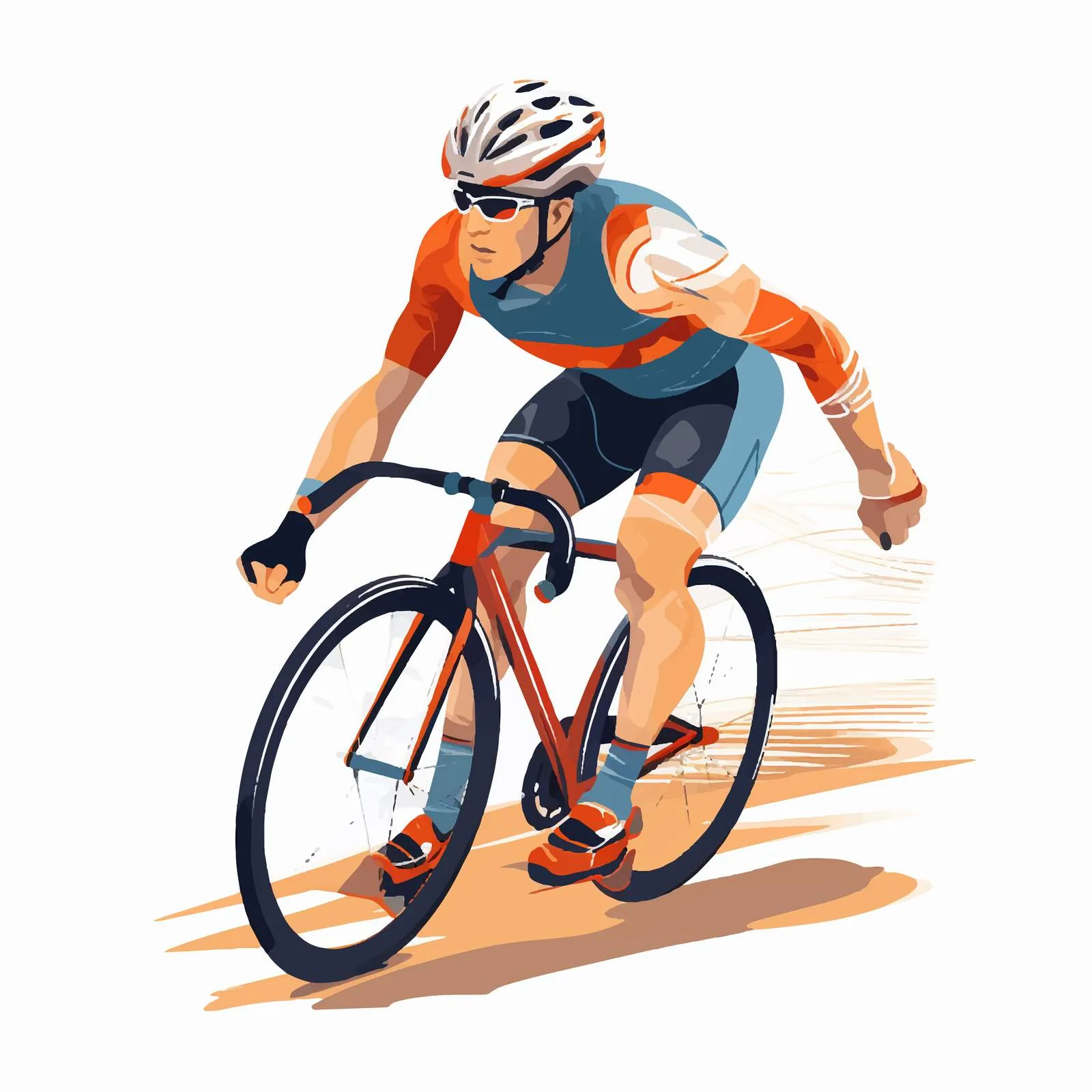 Male Disabled Athlete Biking with Amputated Leg — free download from Dotvec