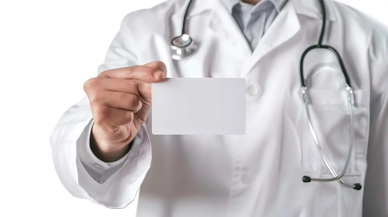 Male Doctor Completing Medical Card Form — free download from Dotvec