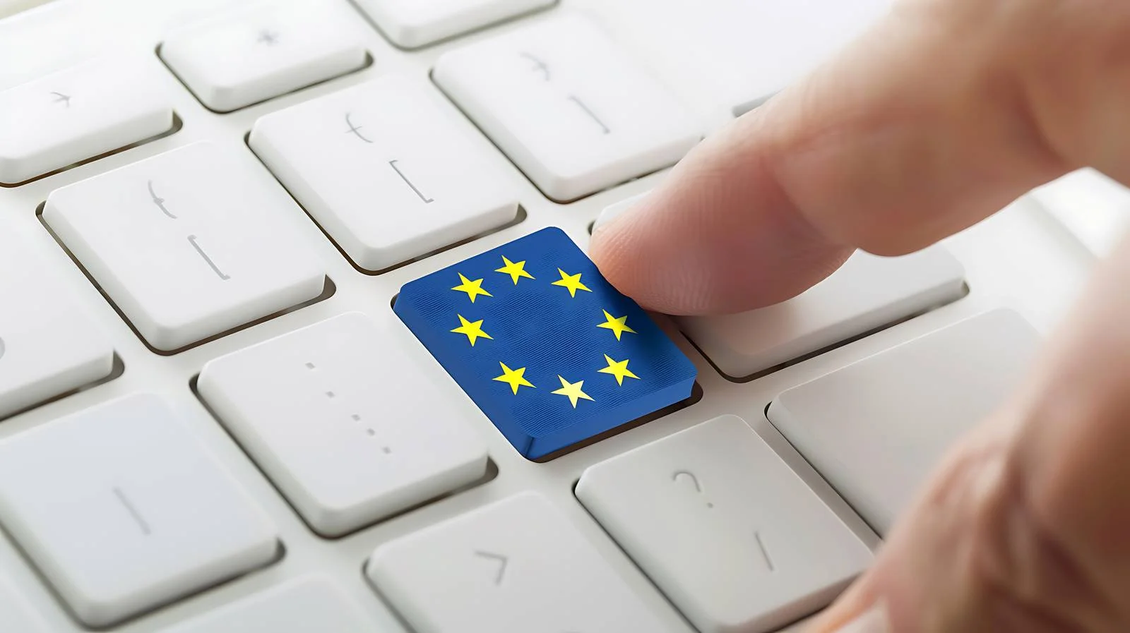 EU Flag Keyboard Button Pressed — free download from Dotvec