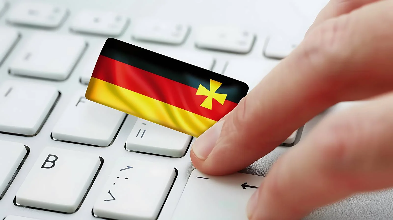 Typing German Flag Symbol Image — free download from Dotvec