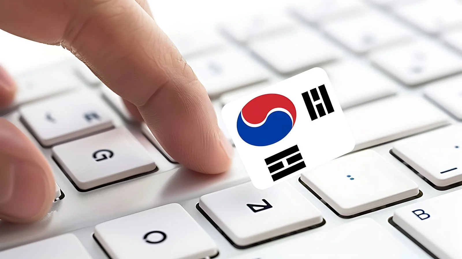 Pressing South African flag keyboard button — free download from Dotvec