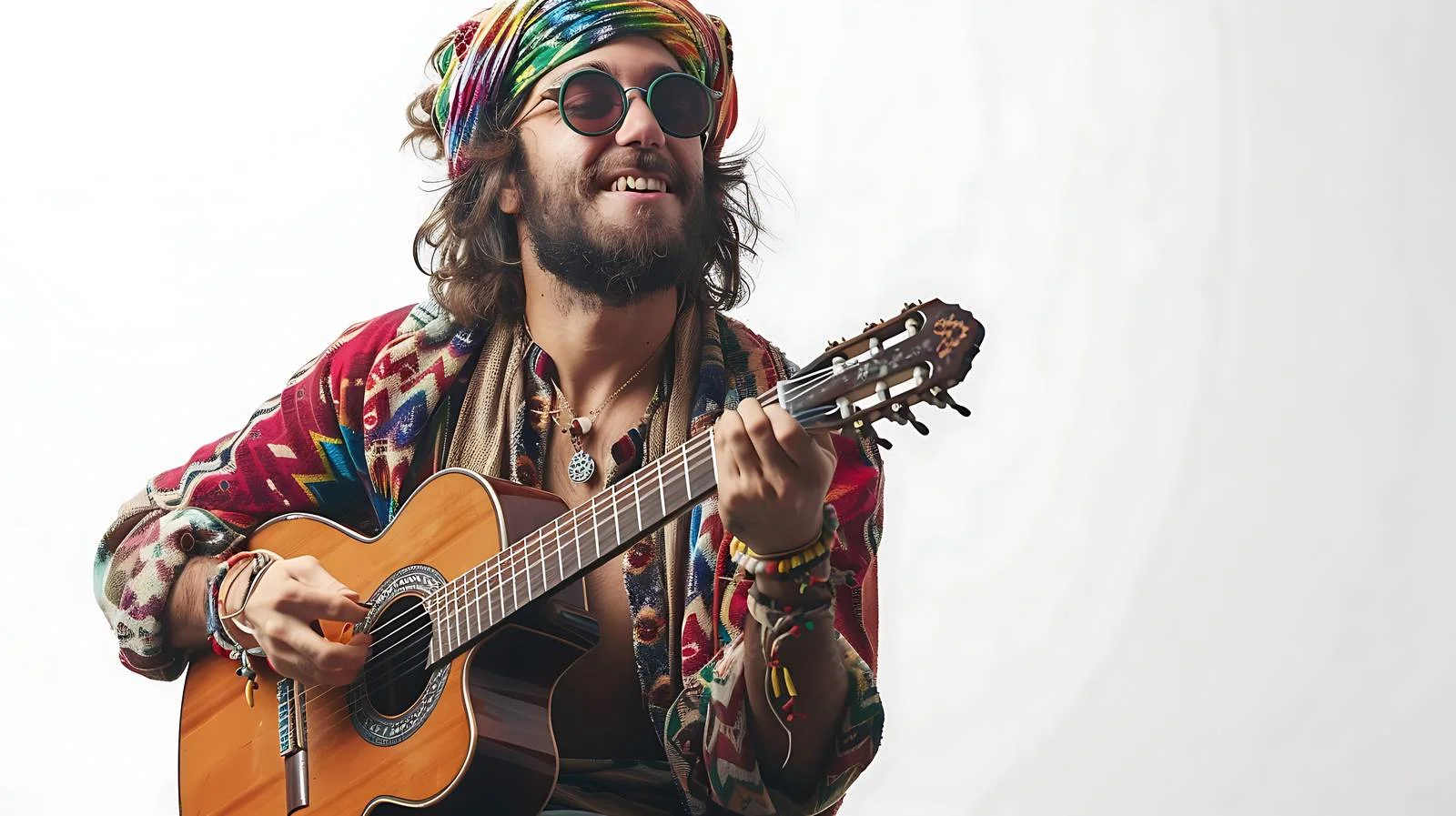 Hippie Guitarist Home Isolation Performance — free download from Dotvec