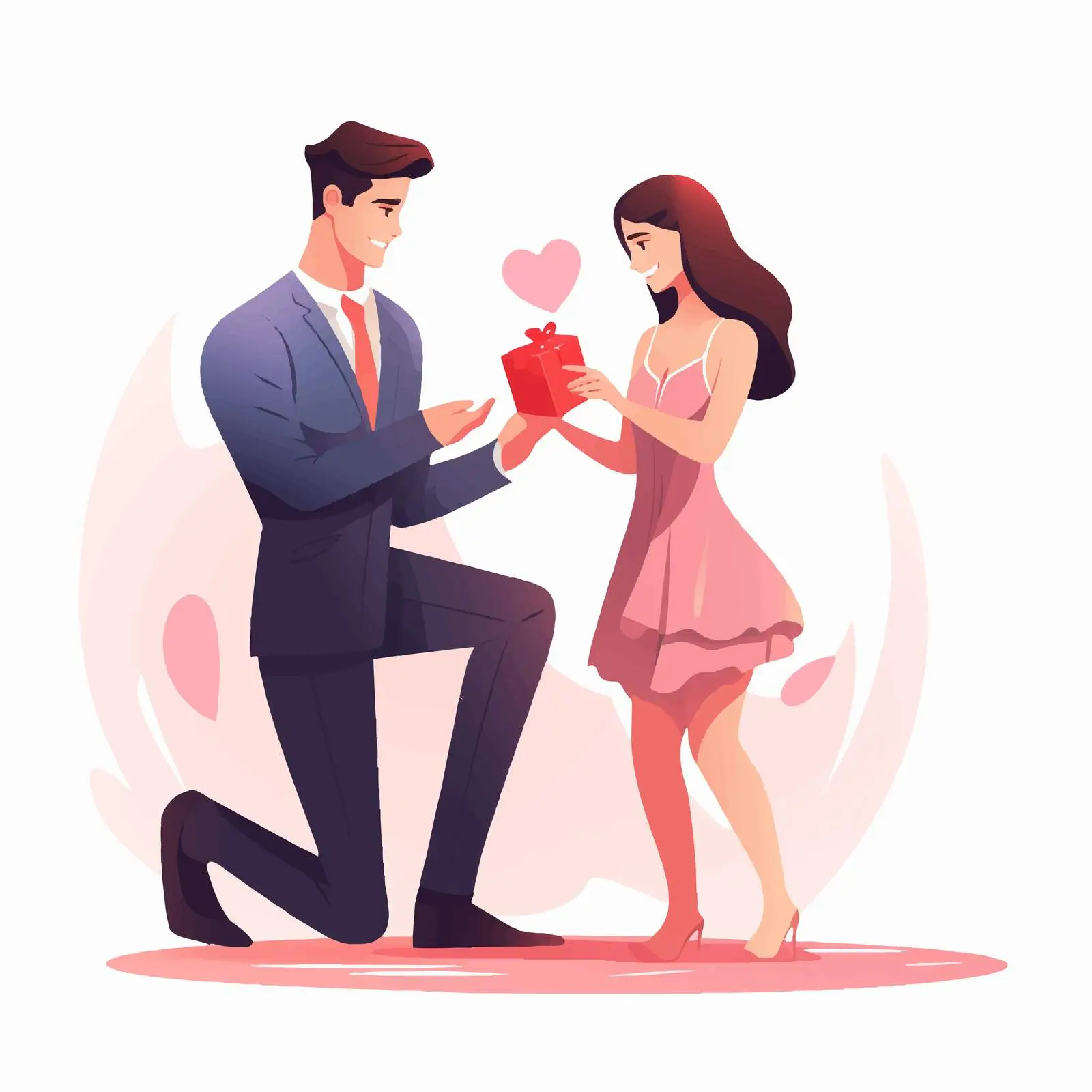 Man Proposing with Ring to Beautiful Woman — free download from Dotvec