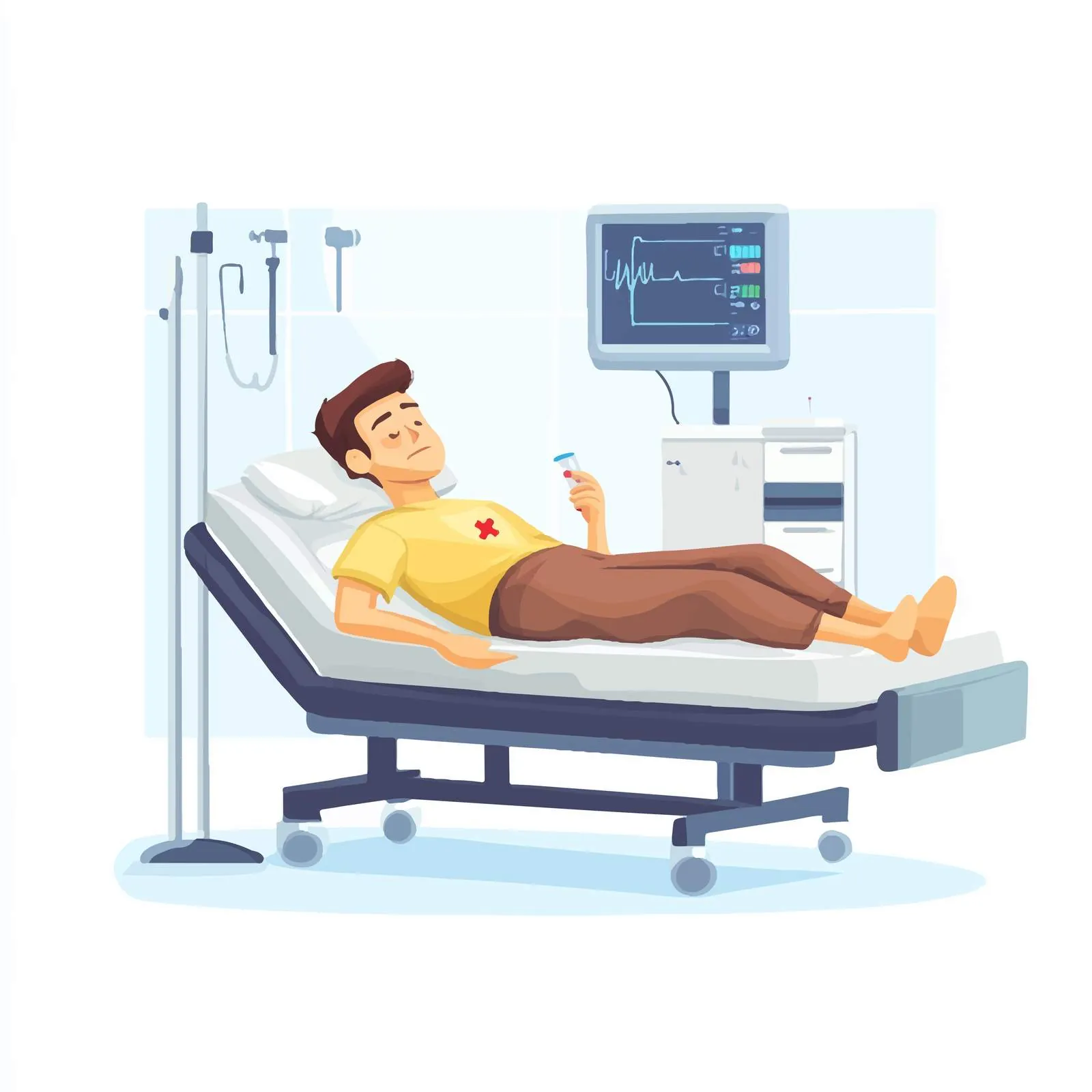 Patient Resting in Modern Intensive Care Room – free patient recovery image from Dotvec