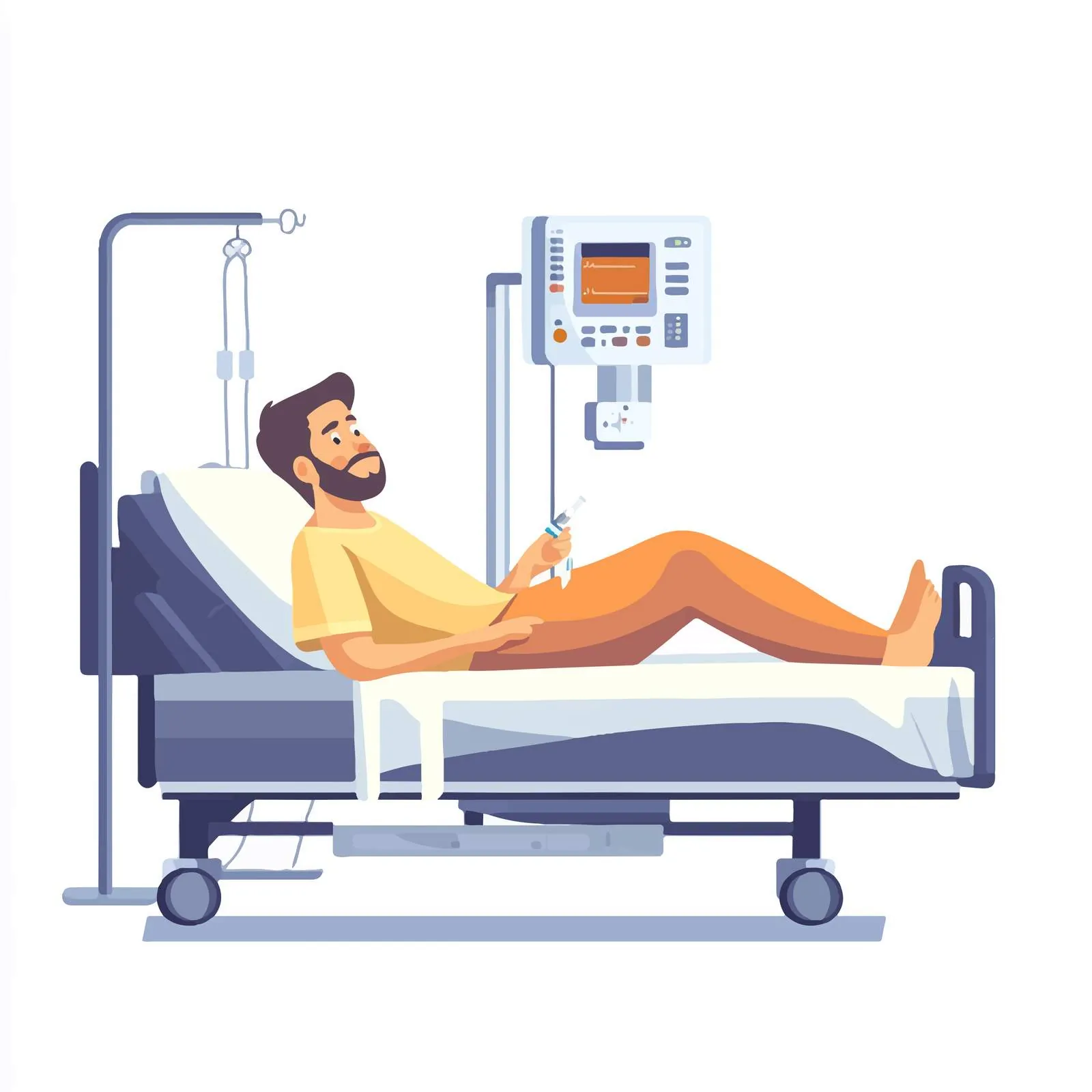 Patient in Modern Intensive Care Room – free patient recovery image from Dotvec