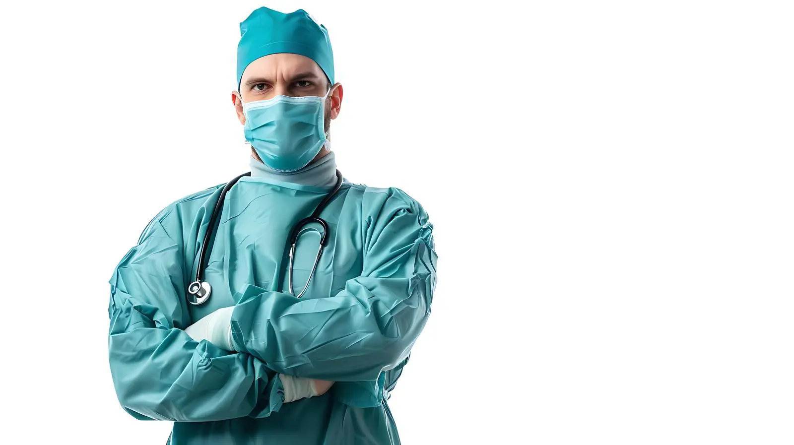 Male Surgeon Isolated on White Background — free download from Dotvec
