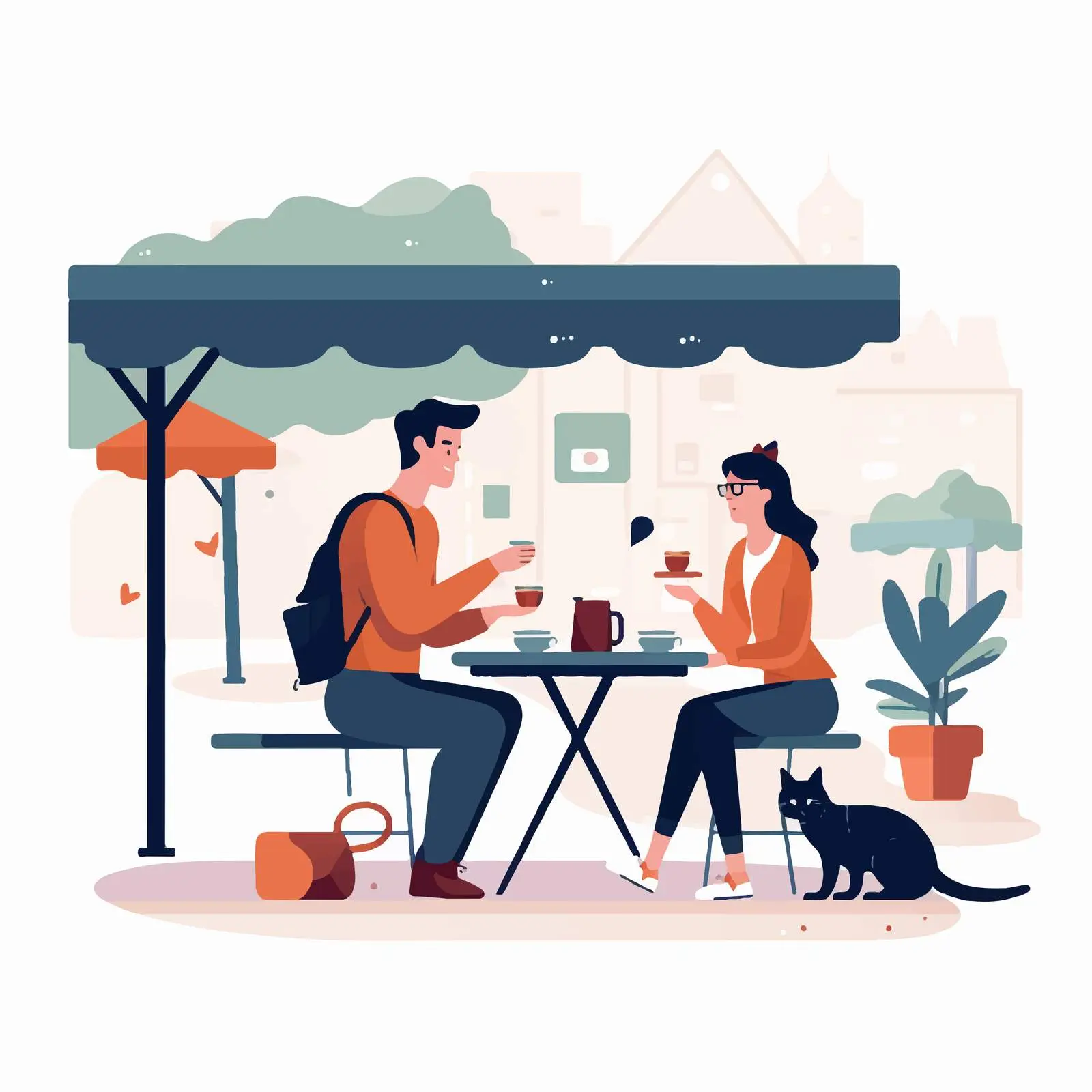 Male Vendor at Outdoor Coffee Shop – free grind image from Dotvec