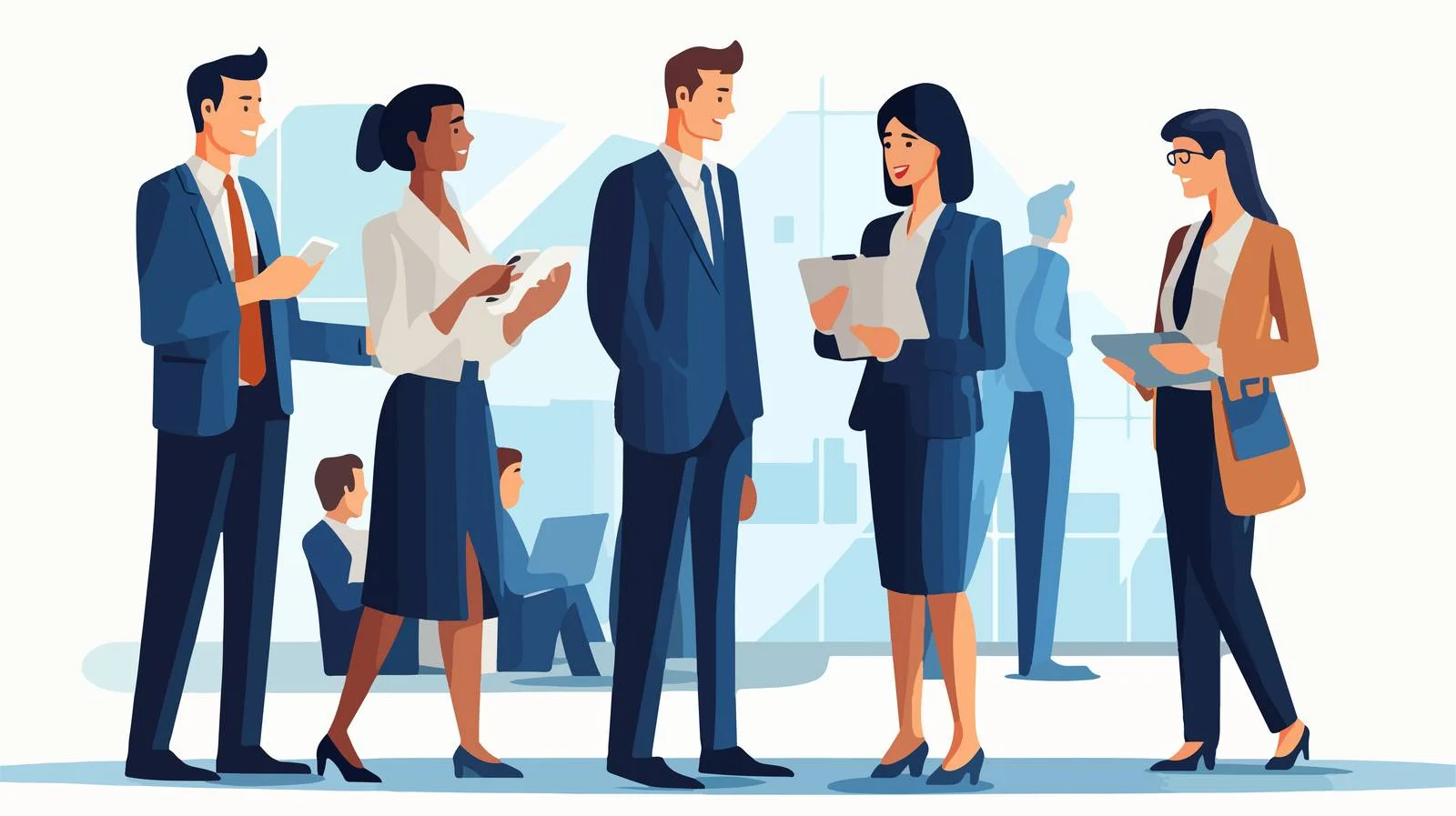 Professional Office Discussion Between Male and Female — free download from Dotvec