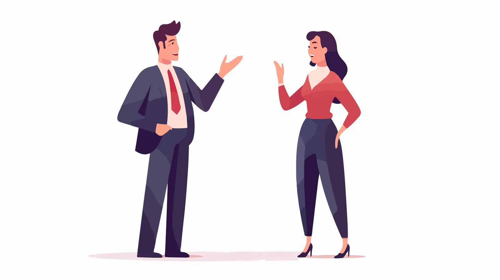 Office Colleagues Conversing at Workplace — free download from Dotvec