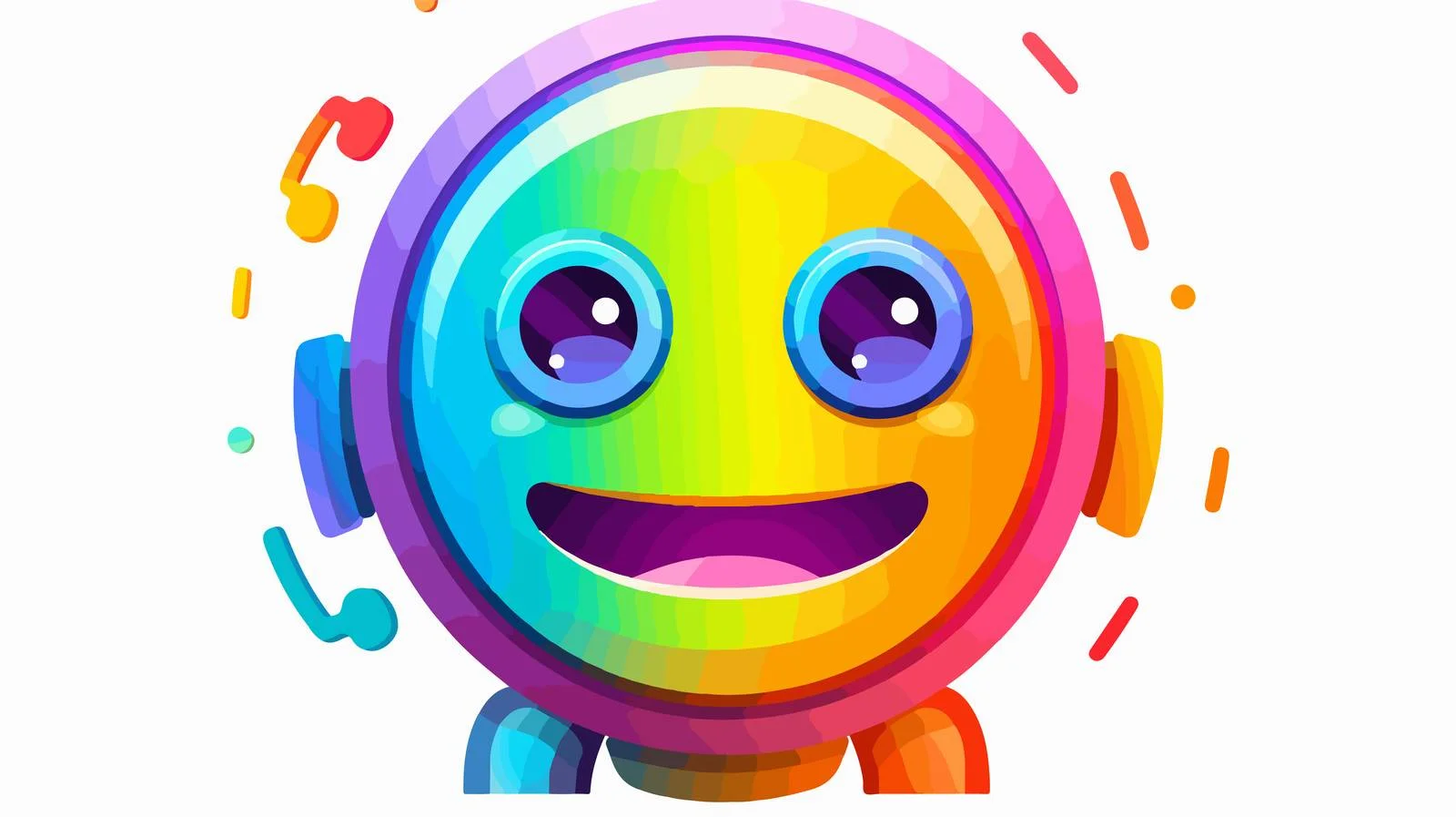 Faulty Robot Circular Icon — free download from Dotvec