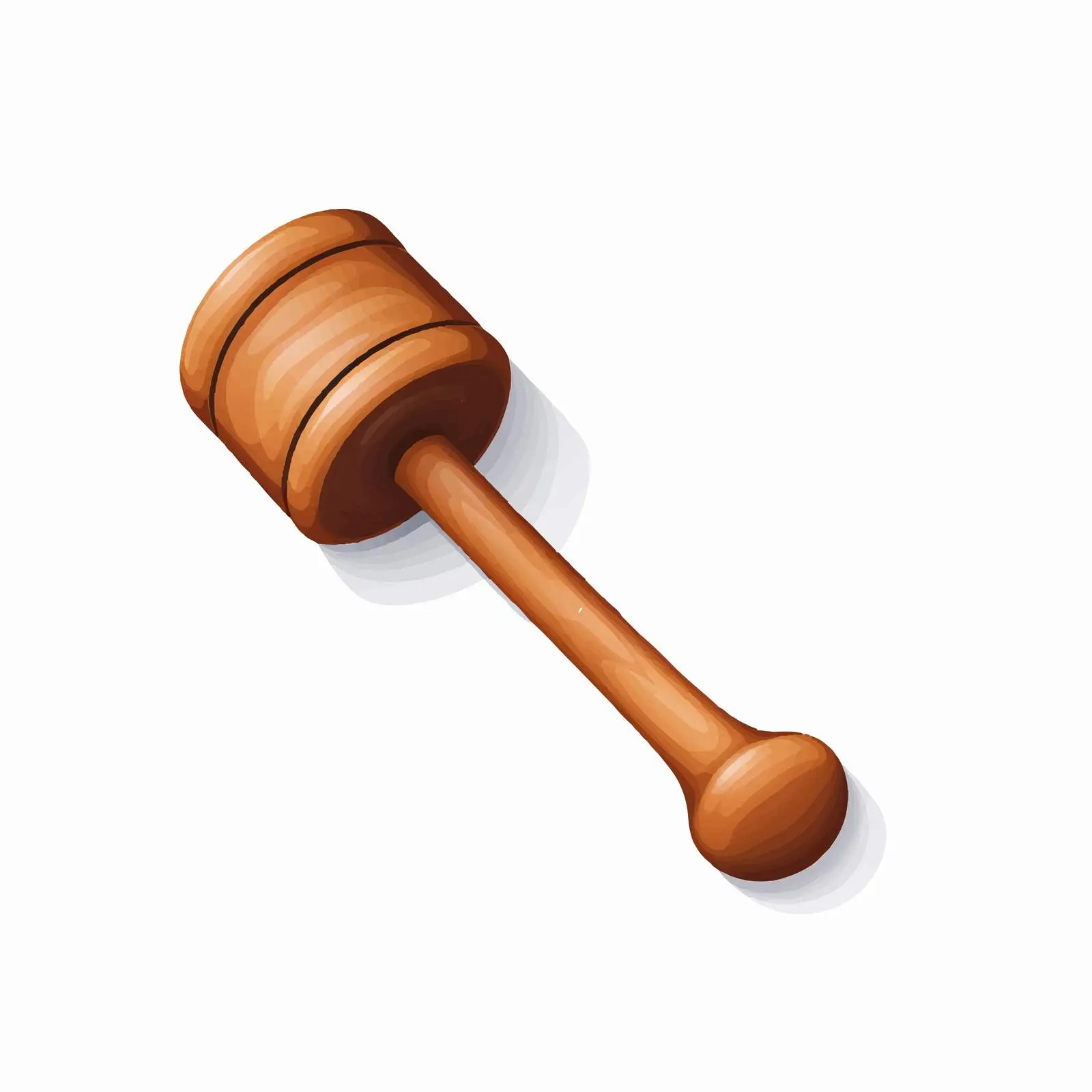 Isolated Vector Illustration of a Mallet – free hammer image from Dotvec