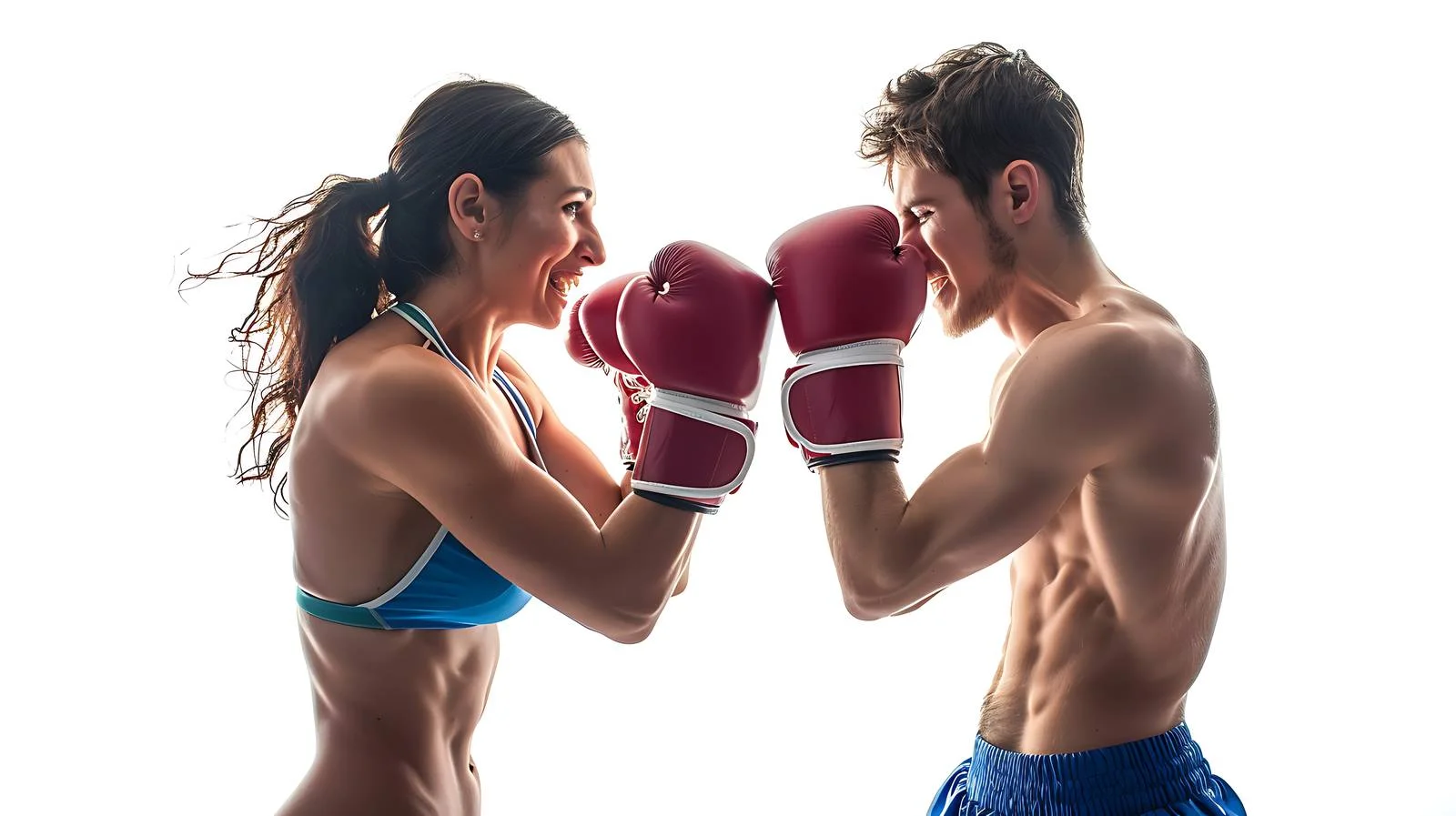 Boxing Training Couple — free download from Dotvec