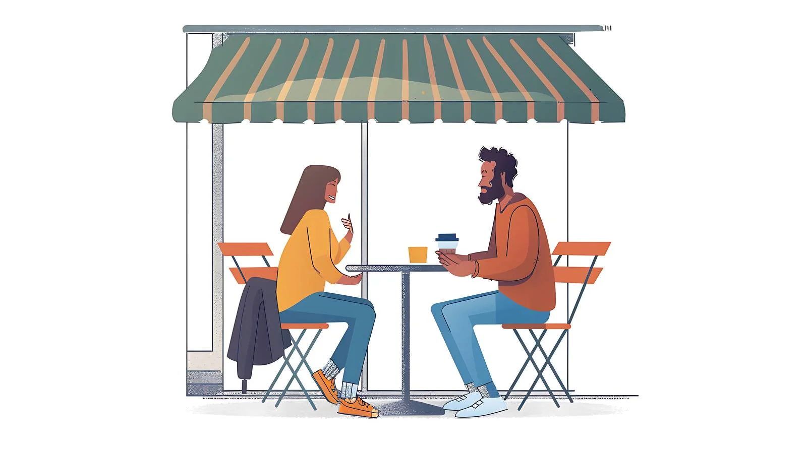 Cafe Conversation Scene — free download from Dotvec