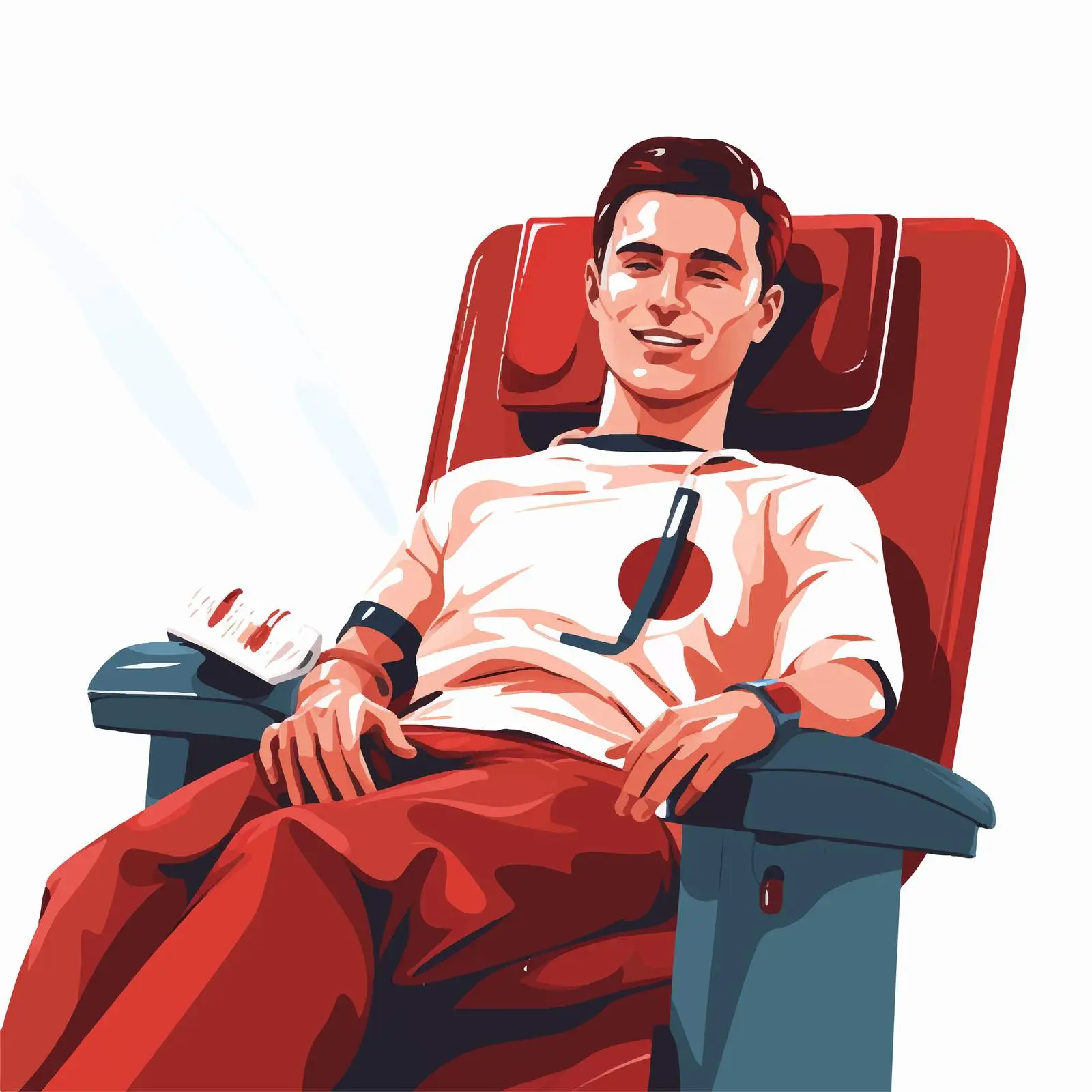 Cartoon Vector Illustration of Blood Donor – free blood image from Dotvec