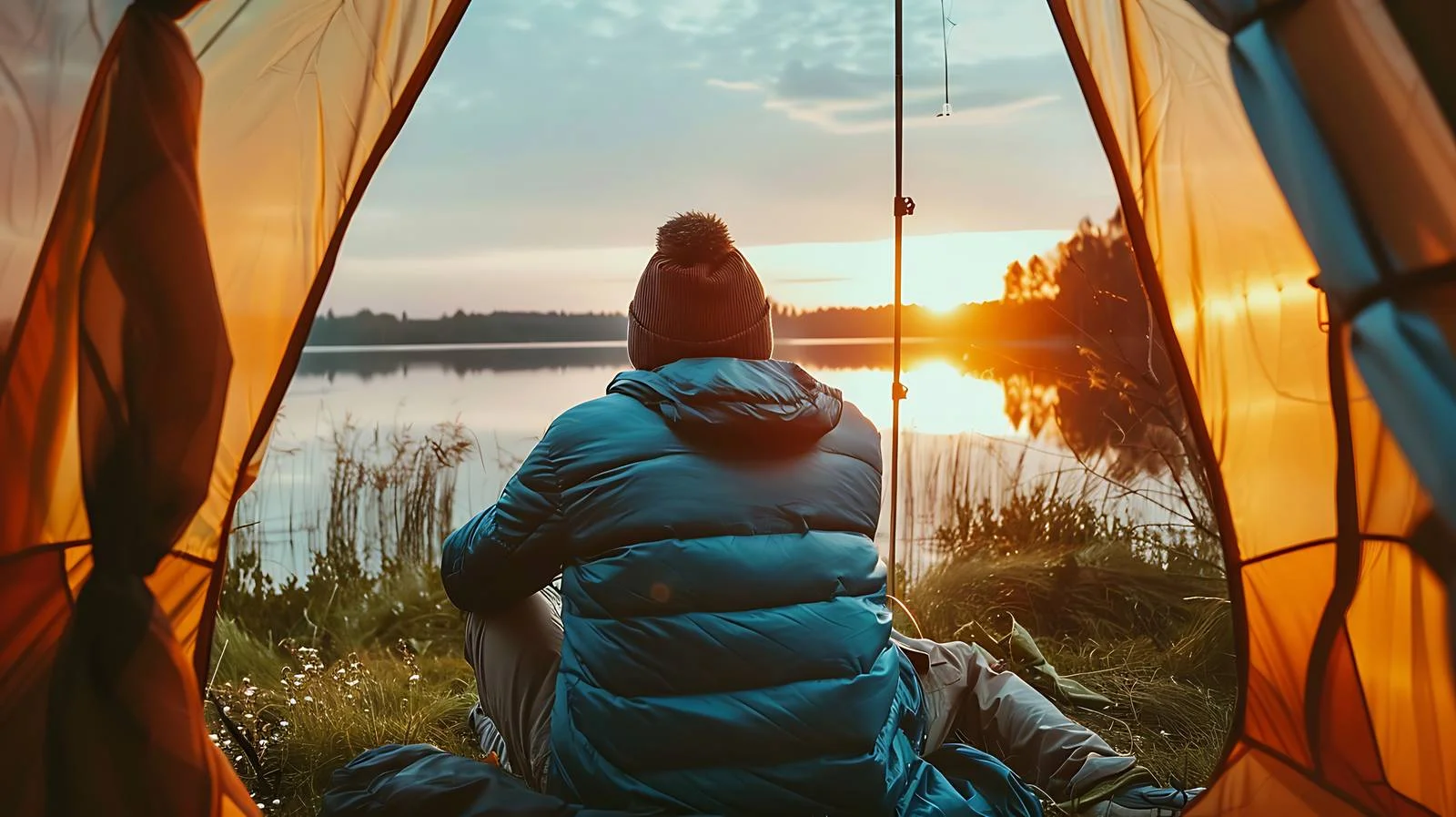 Serene Camping Experience Under Estonian Sunset — free download from Dotvec