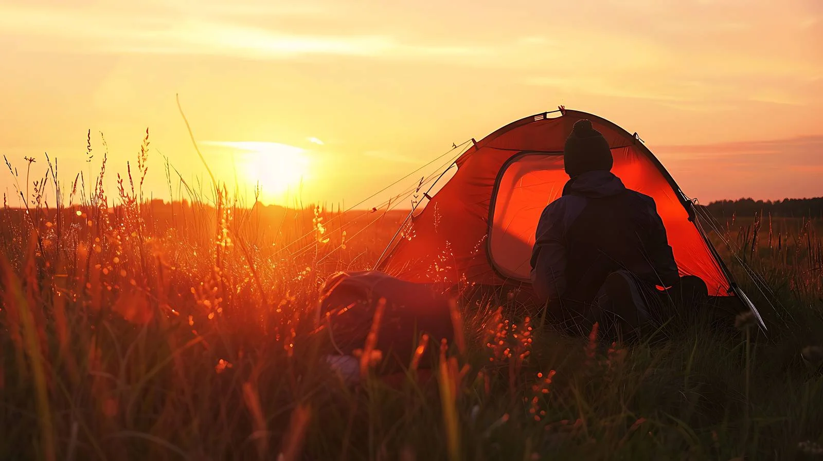 Serene Sunset Camping in Estonia — free download from Dotvec