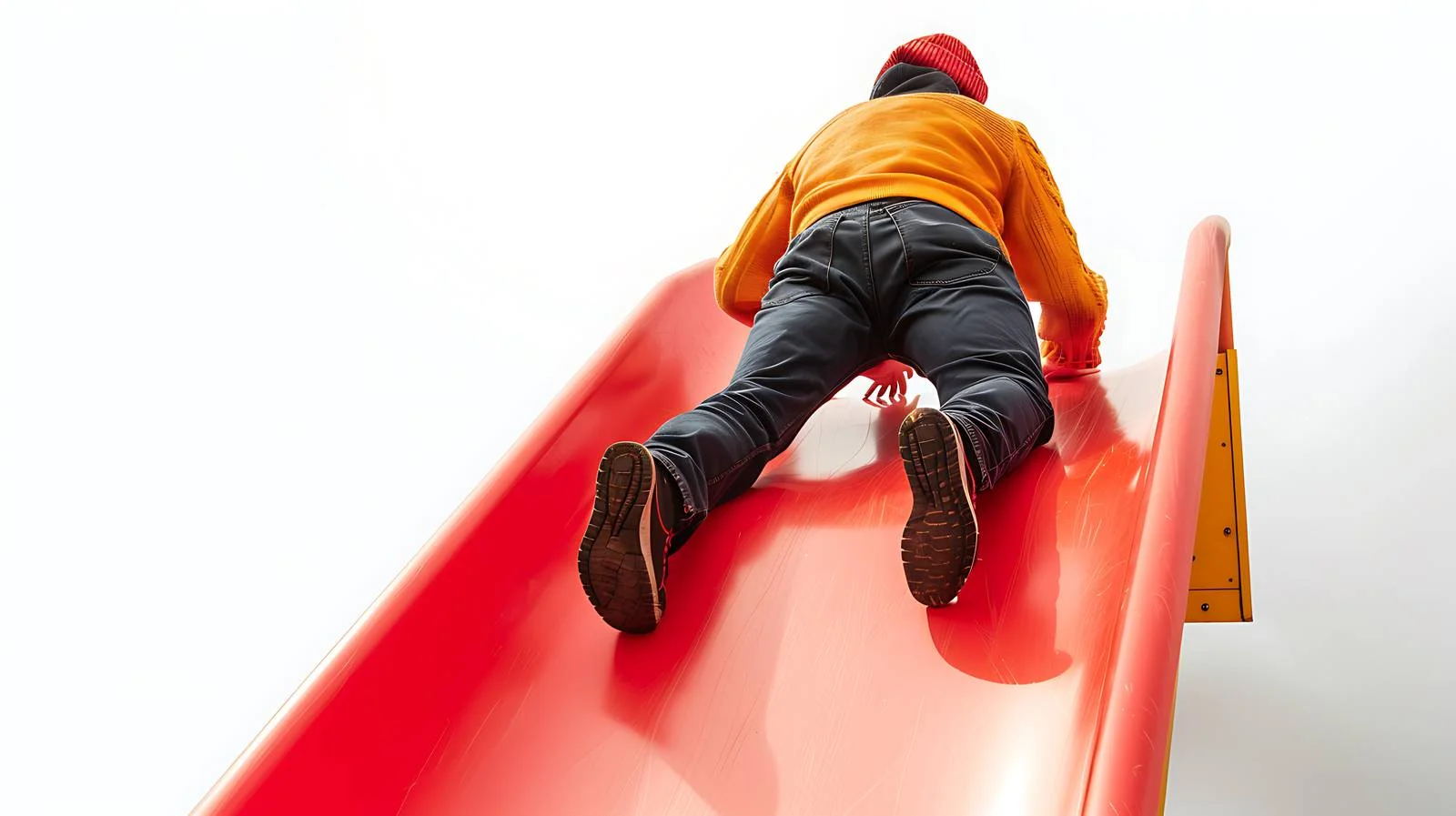 Contemplative Man on Isolated Slide — free download from Dotvec