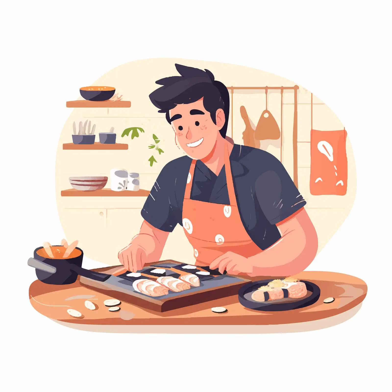 Homemade Asian Sushi Cooking Experience — free download from Dotvec