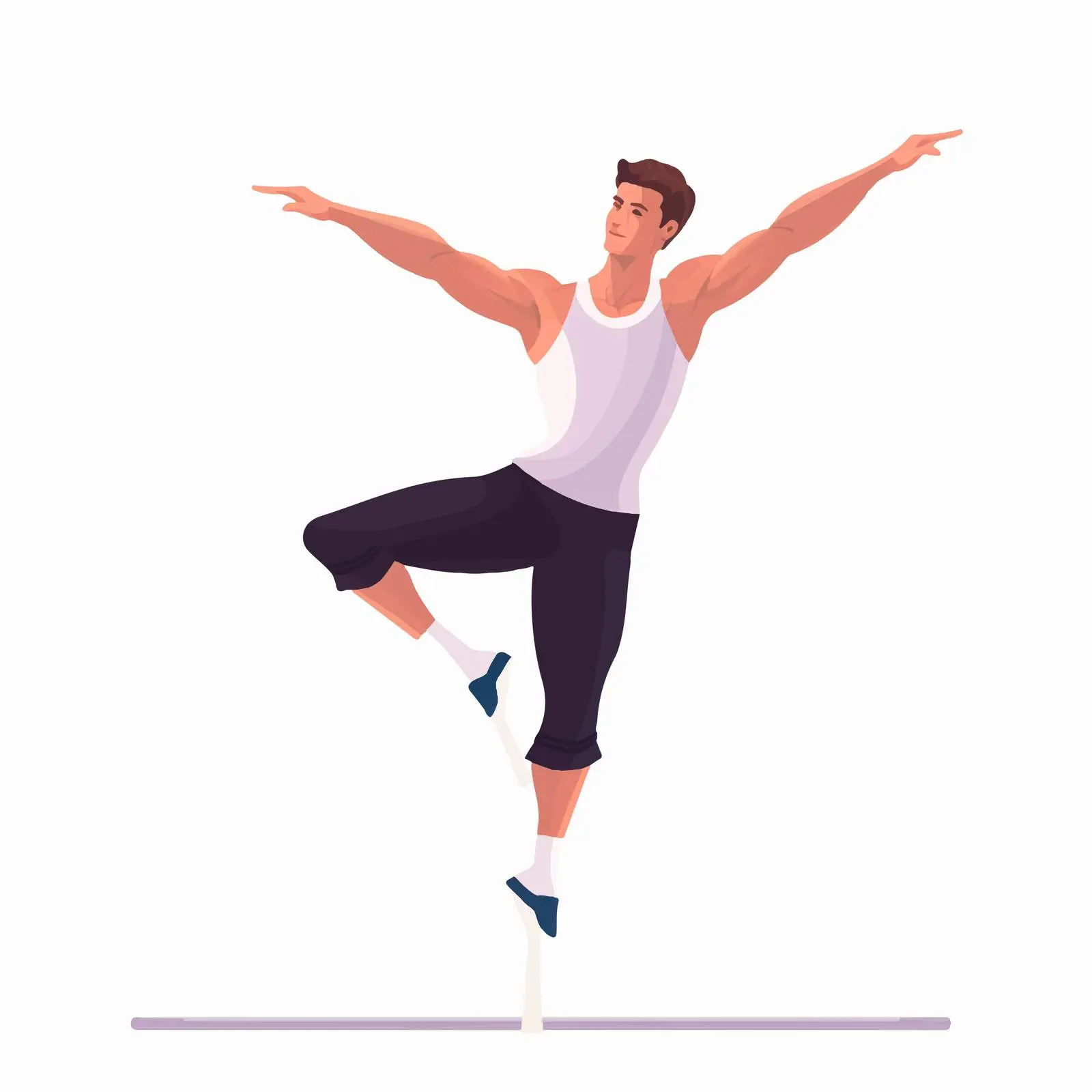 Male Dancer Performing Split on Bar – free split image from Dotvec