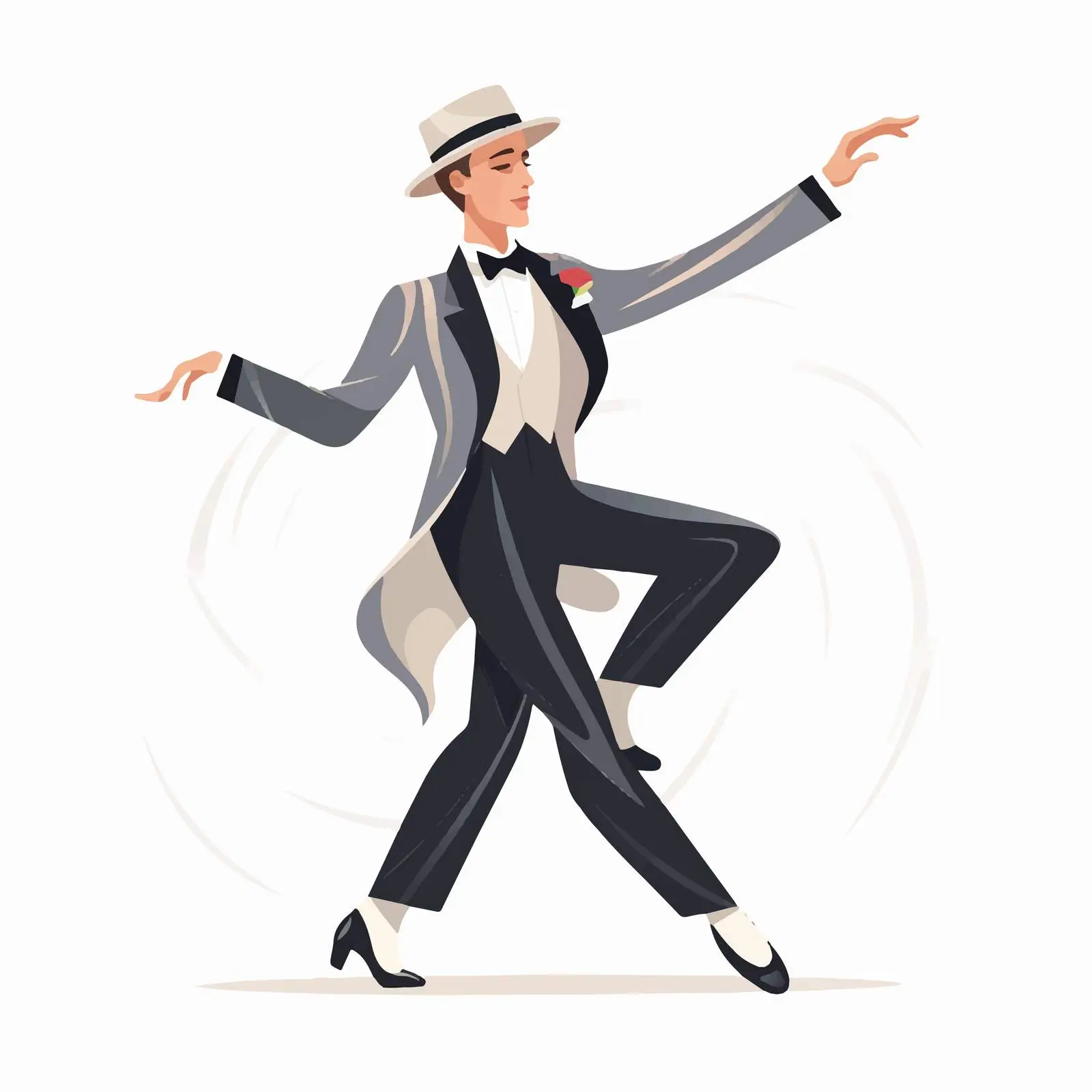 Charleston Dancer at 1920s Gatsby Party — free download from Dotvec