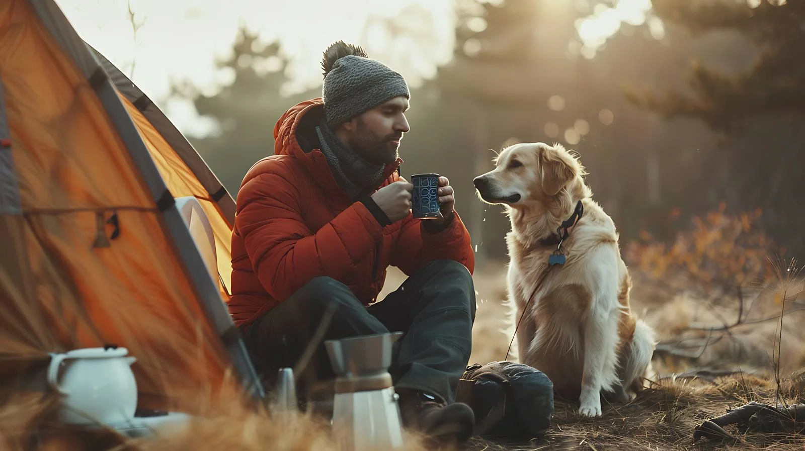 Morning Coffee with Dog Relaxation — free download from Dotvec