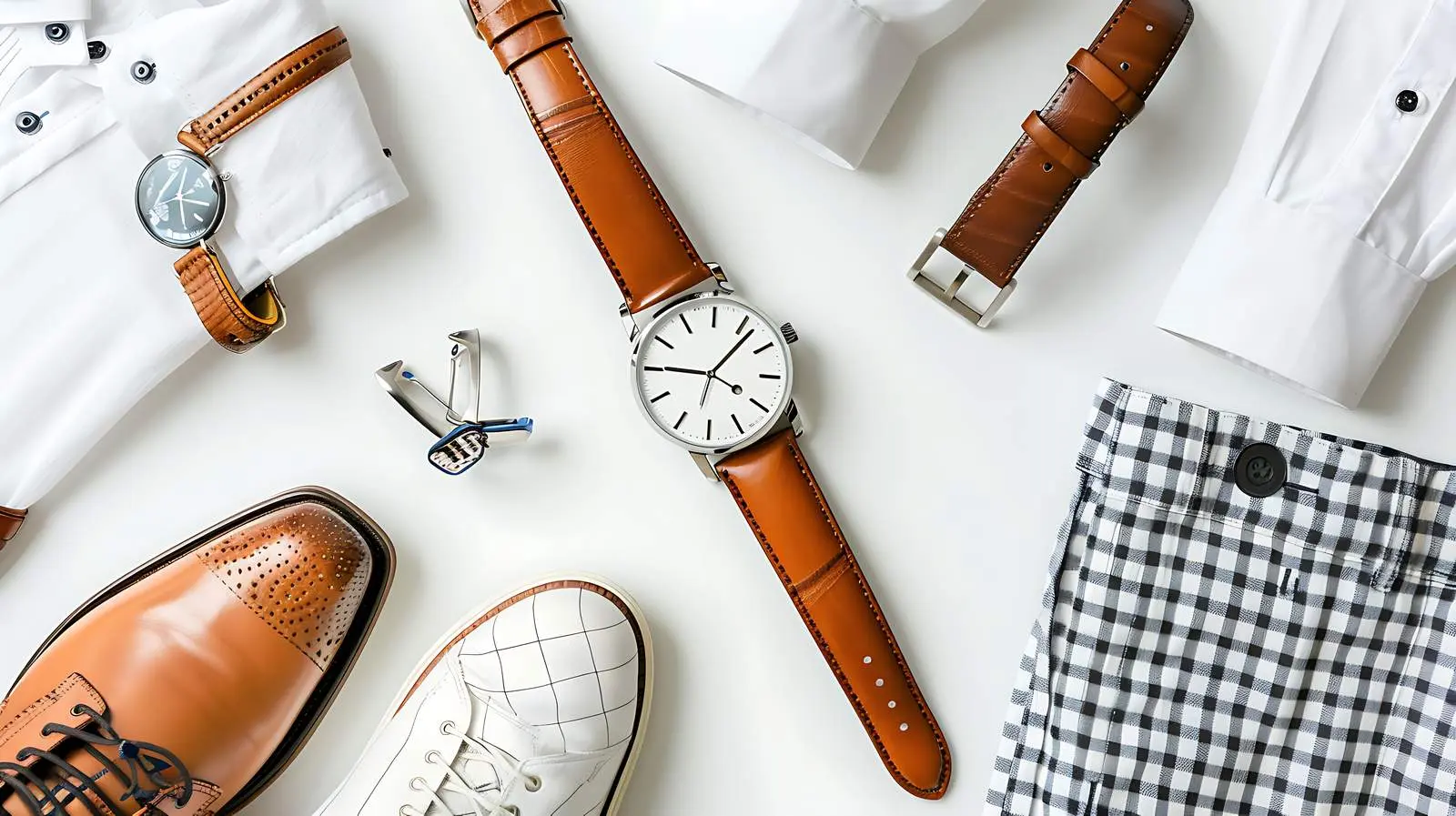 Stylish Men's Fashion with Accessories Composition — free download from Dotvec