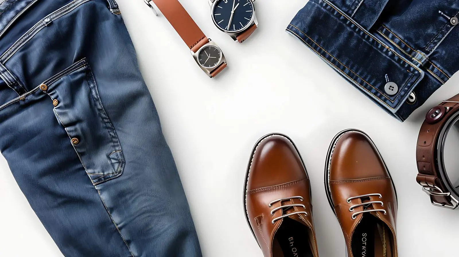 Men's Fashion Composition with Watch and Accessories — free download from Dotvec