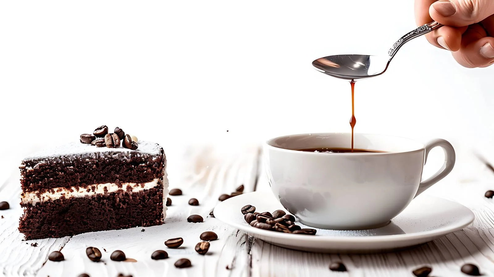 Coffee Mixing with Spoon — free download from Dotvec