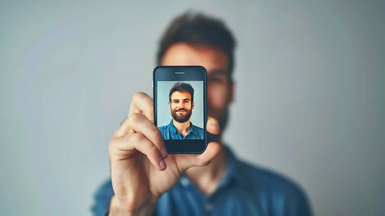 Close-Up Selfie Smartphone Portrait — free download from Dotvec