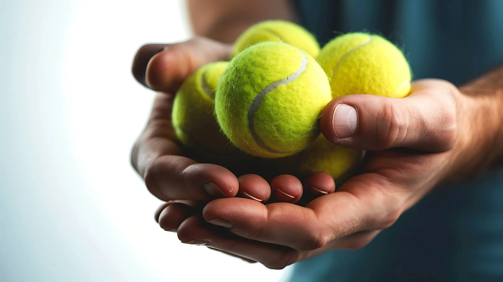 Tennis Player Holding Balls - Isolated — free download from Dotvec