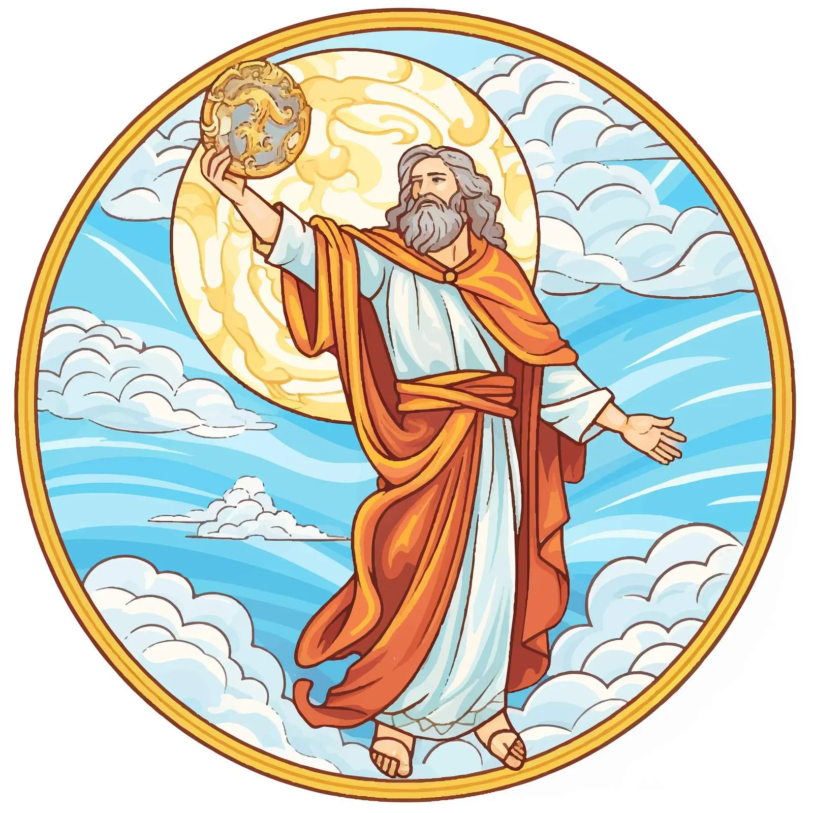 Iconic Depiction of Holy Prophet Moses — free download from Dotvec