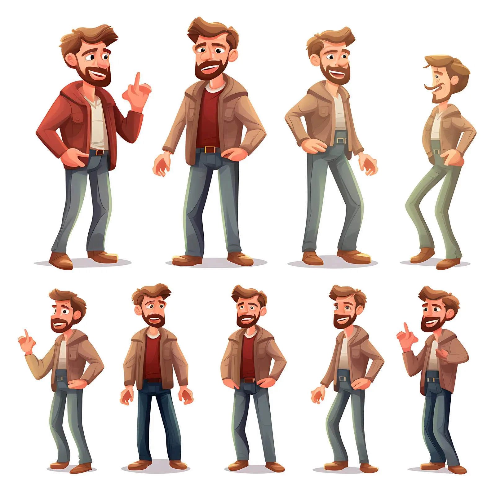 Cartoon Vector Illustration of a Man — free download from Dotvec