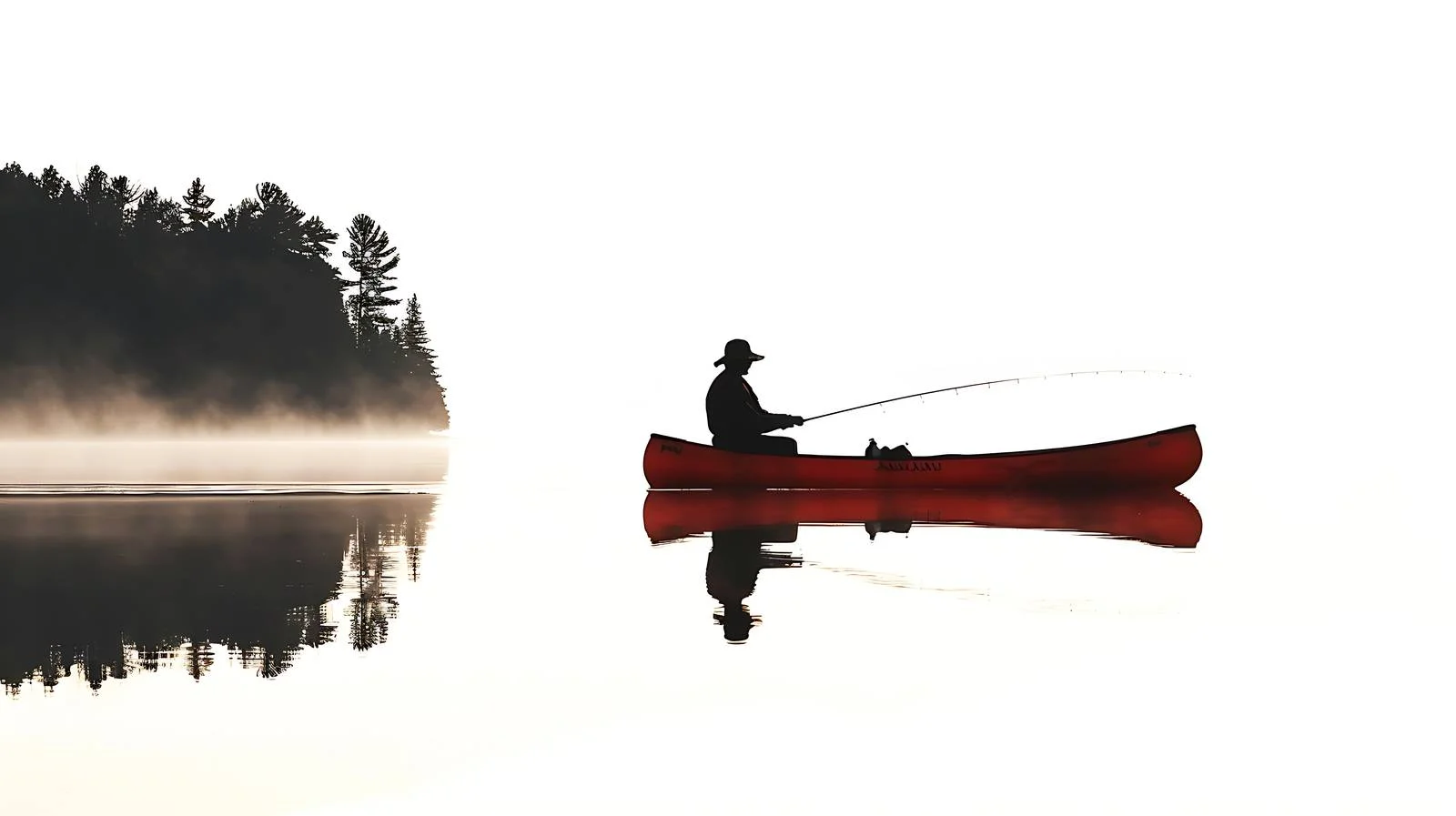 Northern Minnesota Lake Fishing in Canoe — free download from Dotvec