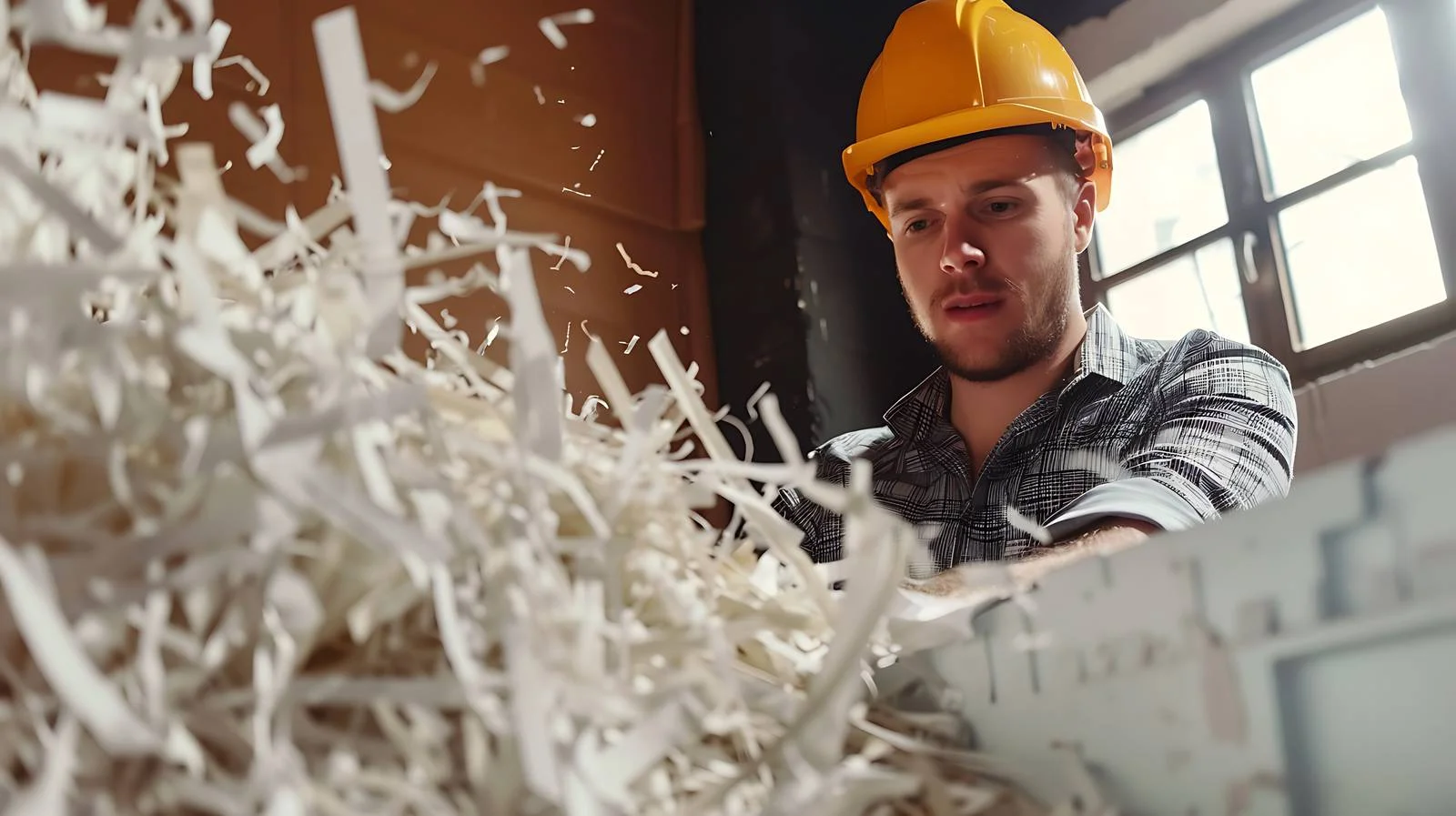 Inspecting Shred in Factory Container — free download from Dotvec