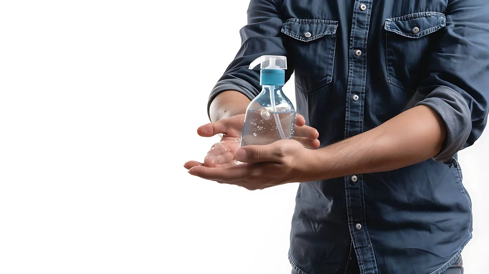 Sanitizing Hands with Alcohol Gel — free download from Dotvec