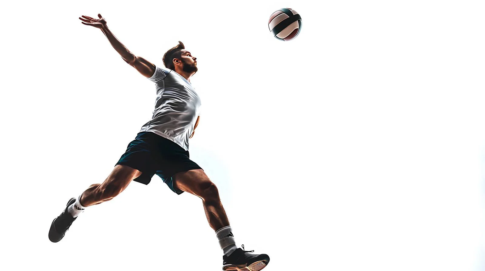 Energetic Volleyball Player in Action — free download from Dotvec