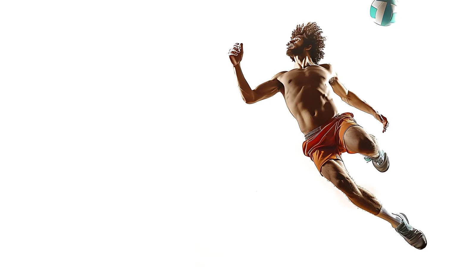 Volleyball Player Jumping in Action – free gili image from Dotvec