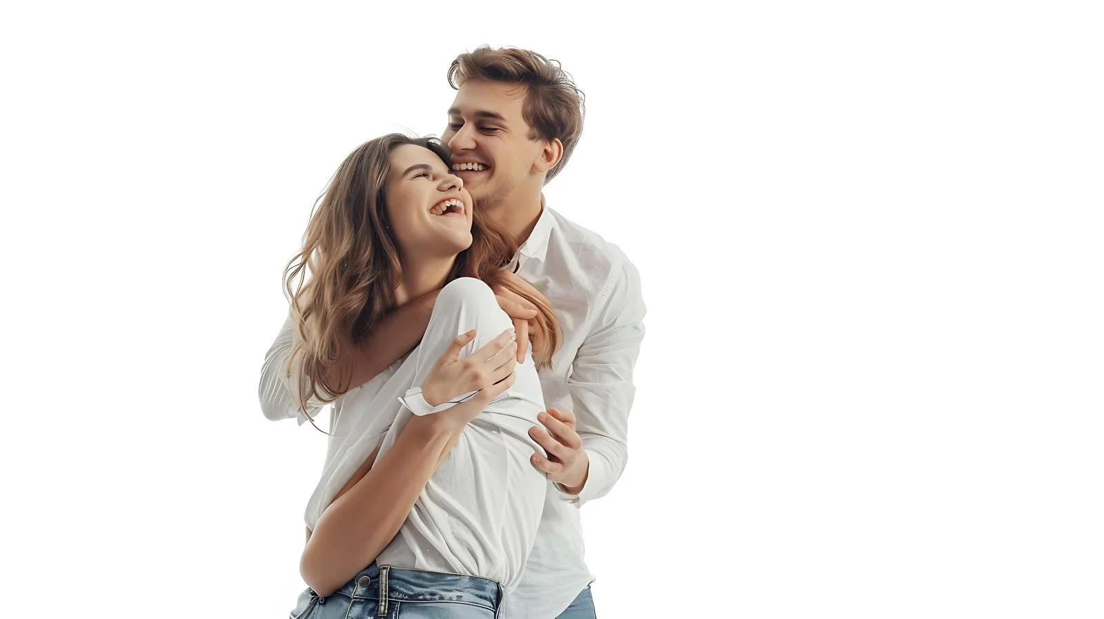 Joyful Husband Embracing Wife Image — free download from Dotvec