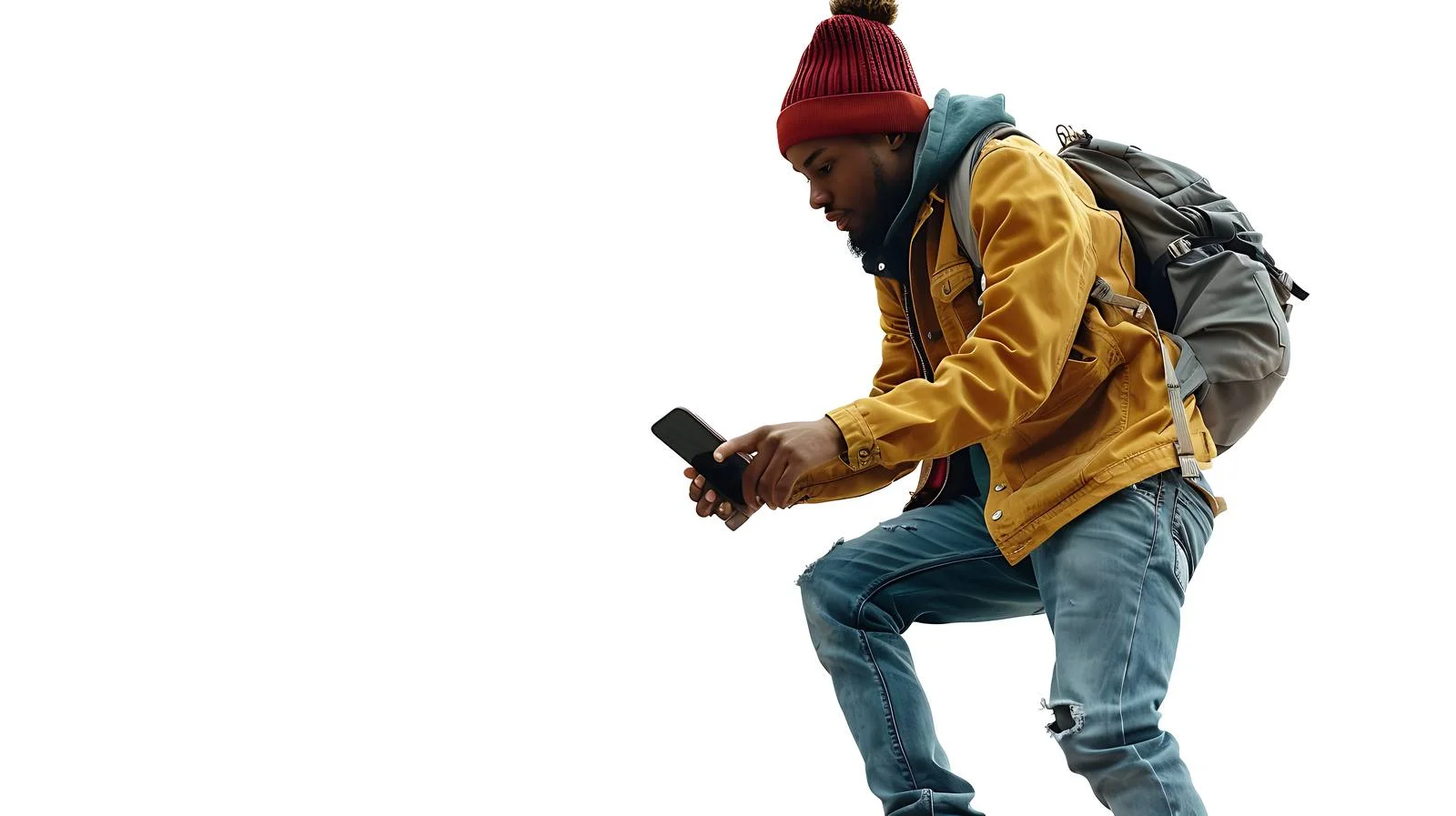 Multitasking Skateboarder with Cell Phone — free download from Dotvec