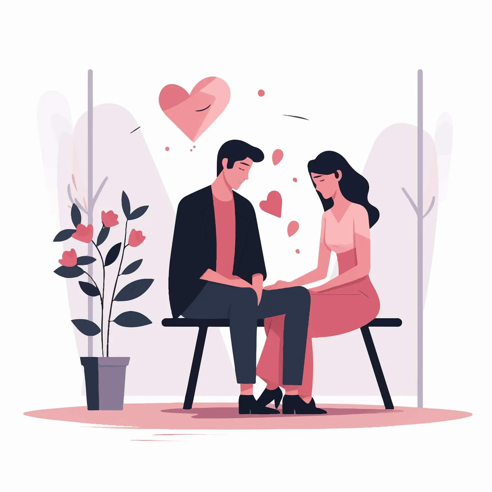 Heartbroken Man Missing His Departed Partner – free love icon image from Dotvec